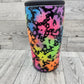 Neon Splatter Koozie