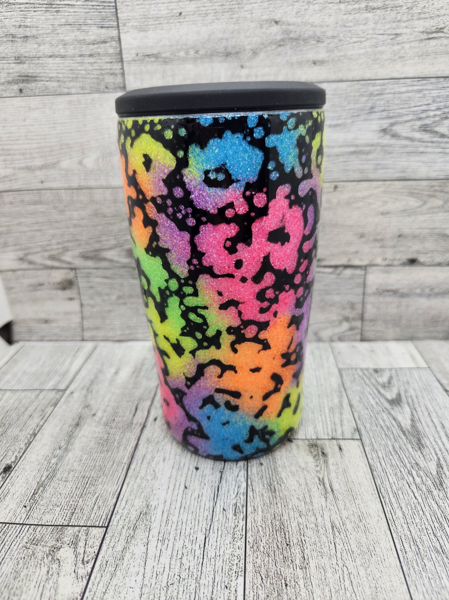 Neon Splatter Koozie